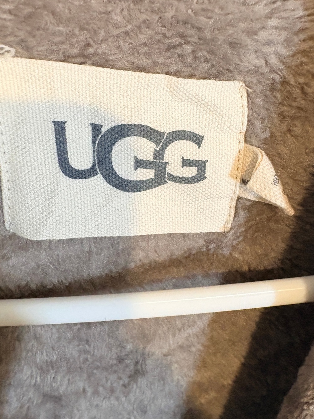 UGG Taupe Plush Robe with Belt - Picture 4 of 7